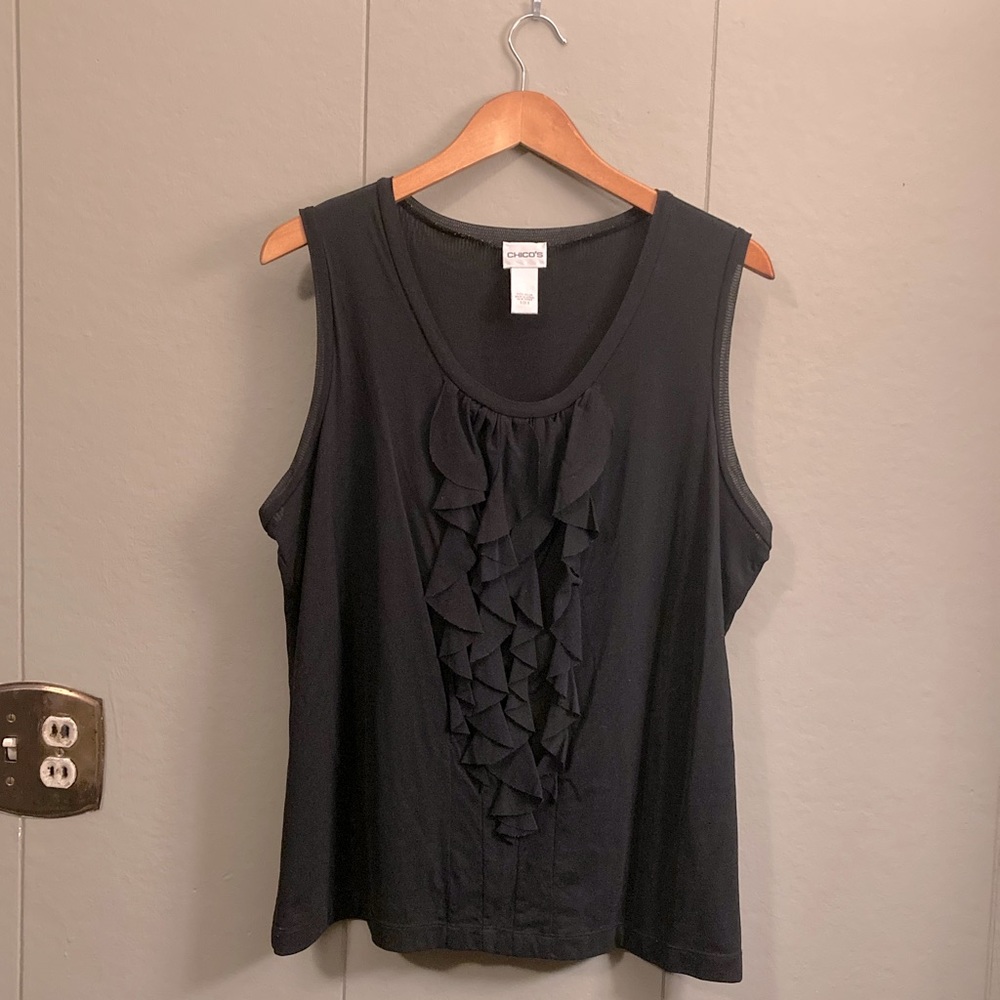Chico’s black dress tank top